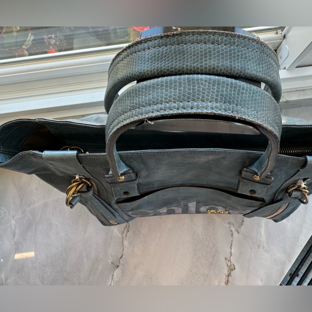 Chloe Blue Tote Bag - Picture 10 of 16